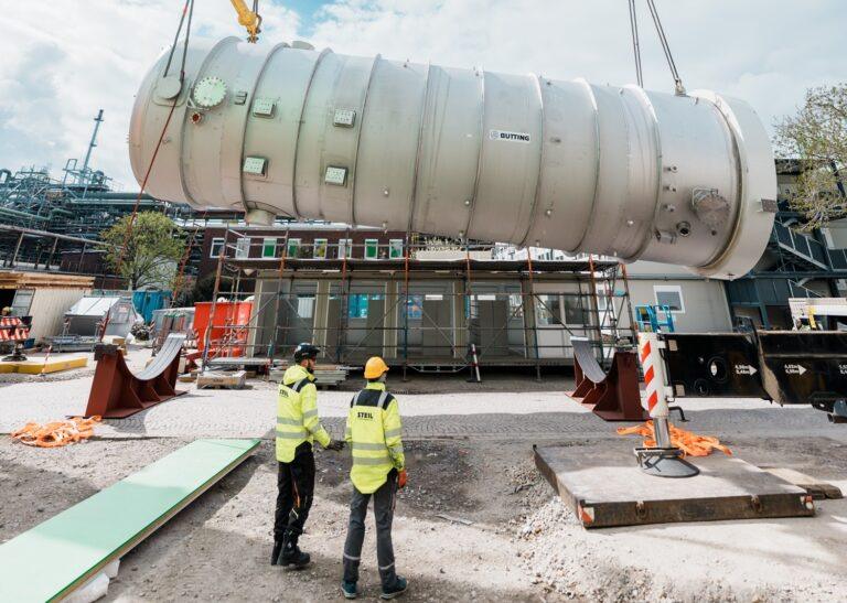 Grootste stoomwarmtepomp bij BASF