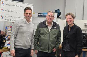 Afbeelding toont medewerkers van ROVC en TechTec, die gaan samenwerken.